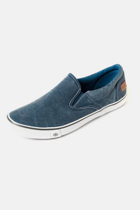 Herren-Slipper, Halbschuh, elastischer Halt, Gummisohle