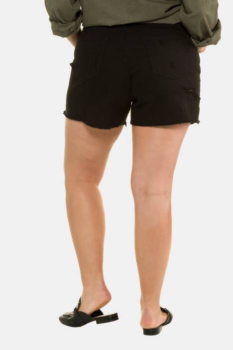 Shorts, Jeans, destroyed, 5-Pocket, Fransensaum