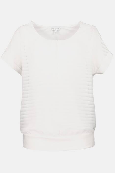 2-in-1-Shirt, Streifenchiffon, Relaxed, Jerseytop