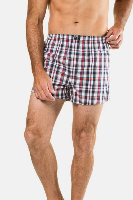 Boxershorts, 2er-Pack, Web, Karo/uni, JP1880 by CECEBA