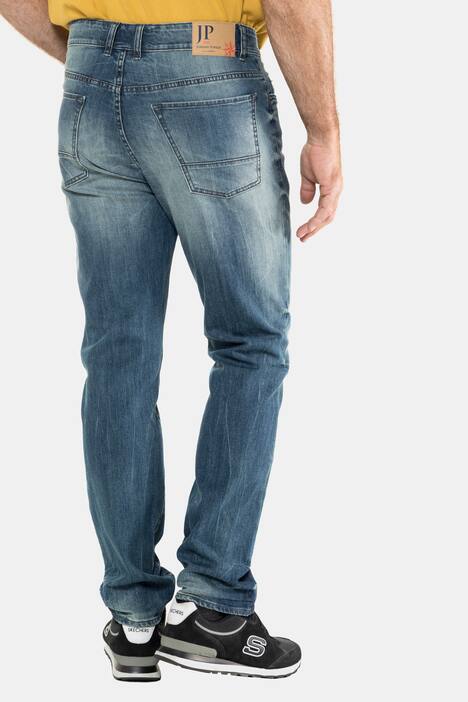Jeans, Straight Fit, gerade, Destroy-Effekte, 5-Pocket