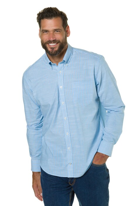 Linen Blend Striped Shirt