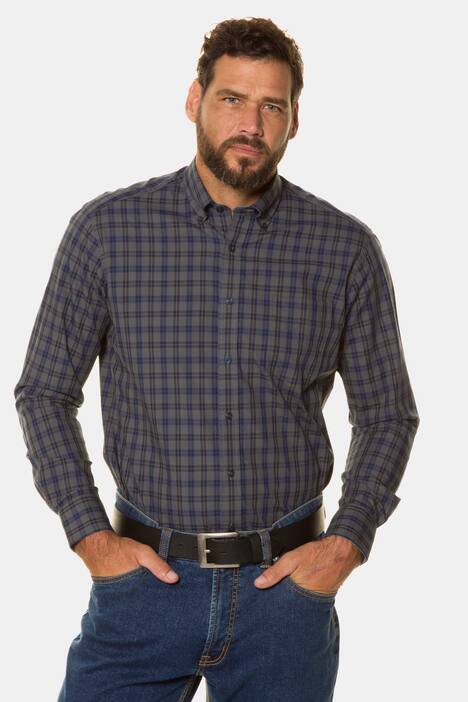 Buttondown Collar Check Comfort Fit Cotton Shirt