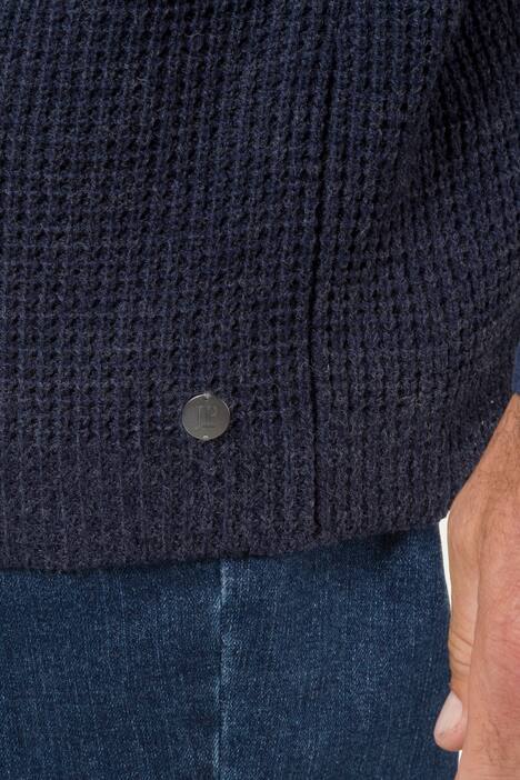 Troyer, Kragen mit Zipper, Rippbündchen, Woll-Mix