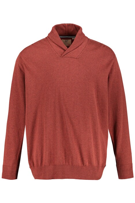 Shawl Neck Cotton Sweater