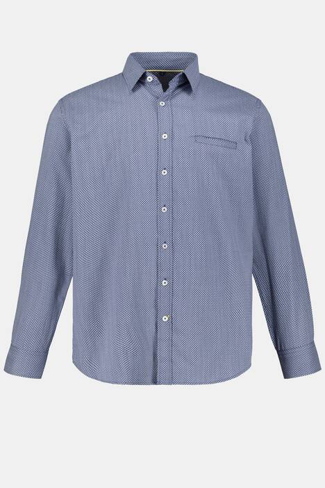 Hemd, Minimalmuster, Kentkragen, Modern Fit