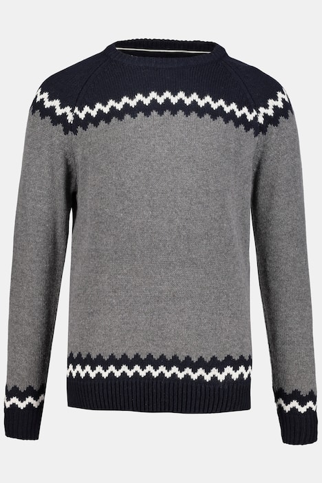 Pullover, Strickmuster, Raglanform