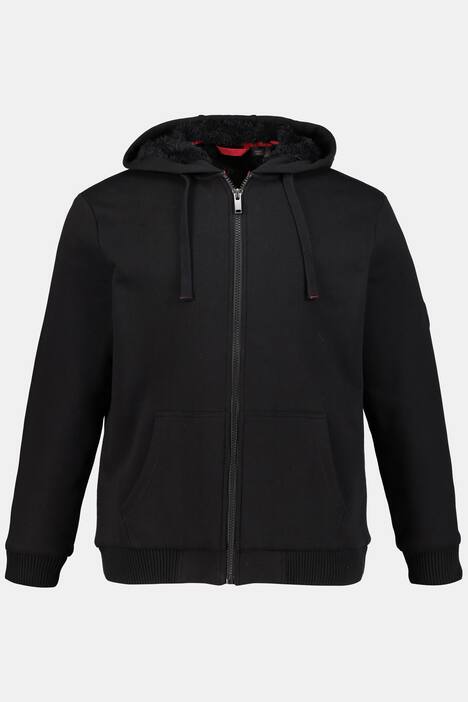 Sweatjacke, Kapuze, warmes Teddyfutter