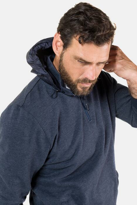 Hoodie, Kapuzensweater, wattierte Kapuze