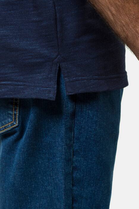 Poloshirt, melierte Optik, Polokragen, Halbarm