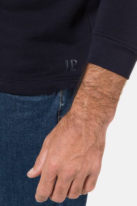 Sweatshirt, Kragen mit Zipper, Saum-Tunnelzug