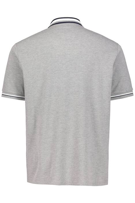 Poloshirt, Piqué, Streifenbündchen