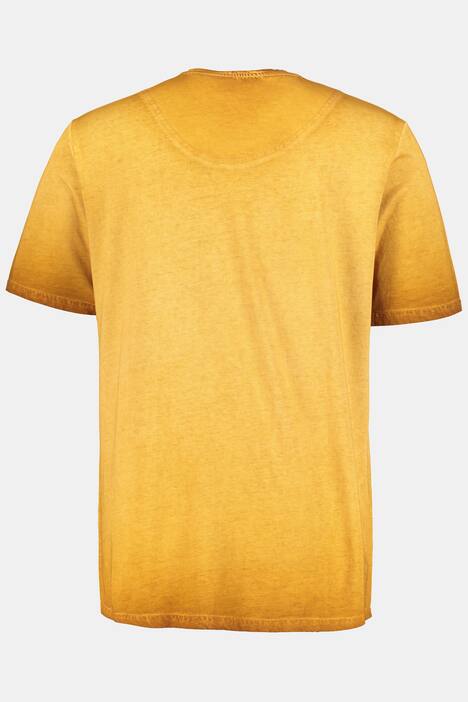 Shirt, oil dyed, Schriftzug, Brusttasche, Halbarm