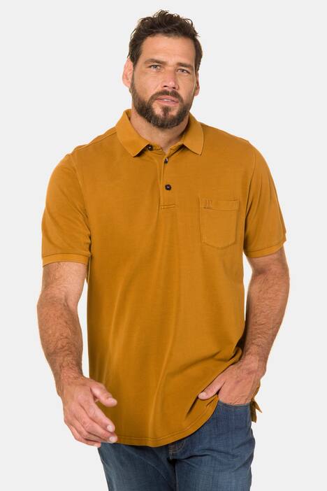 Poloshirt, Piqué, Brusttasche, Halbarm