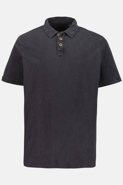 Poloshirt, antic dyed, Flammjersey, Halbarm