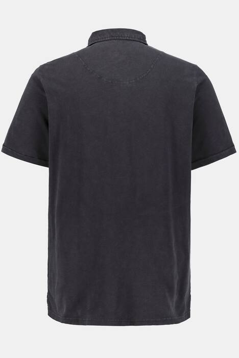 Poloshirt, antic dyed, Flammjersey, Halbarm