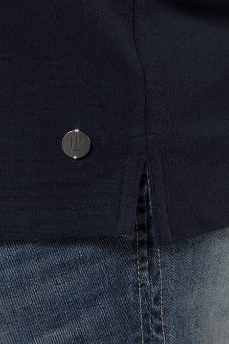 Kapuzen-Poloshirt, Piqué, Halbarm