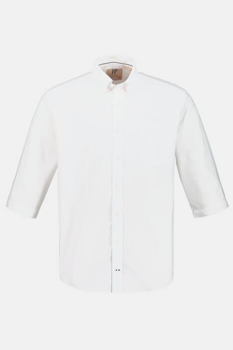 3/4-Arm-Hemd, Buttondown-Kragen, Oxford-Gewebe