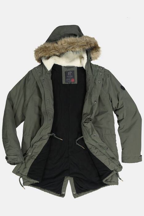 Parka, Fleecefutter, Kapuze mit Webfell