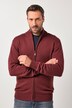 Strickjacke, Stehkragen, Rippbündchen