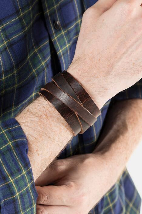 Leder-Armband, echtes Leder, 4cm breit