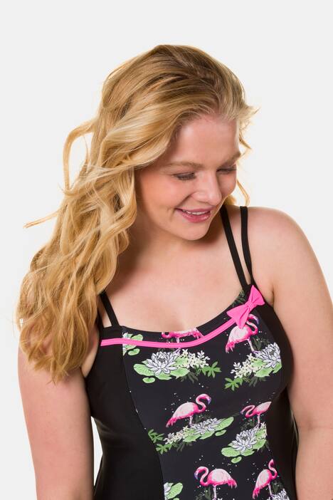 Badekleid, Flamingomotive, Zierpaspel, Softcups