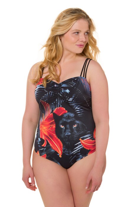 Lily Print Lined Swimsuit
