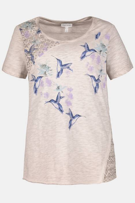 T-Shirt, Spitzenbesatz, Relaxed, Halbarm