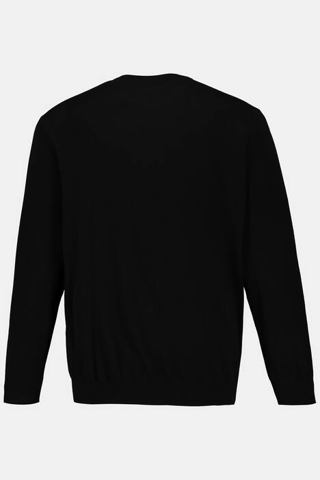 Sweater, merino woll blend, v-neck, ribbed cuffs
