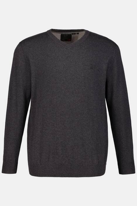 Pullover, Merino-Wollmix, V-Ausschnitt, Rippbündchen