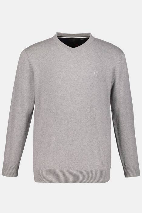 Pullover, Merino-Wollmix, V-Ausschnitt, Rippbündchen