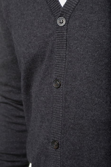 Strickjacke, Merino-Wollmix, Rippbündchen