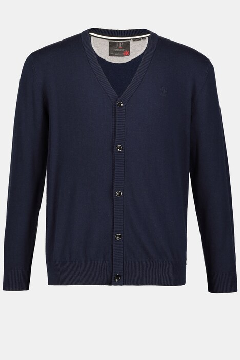 Cardigan, merino wool blend, v-neck, ribbed cuffs