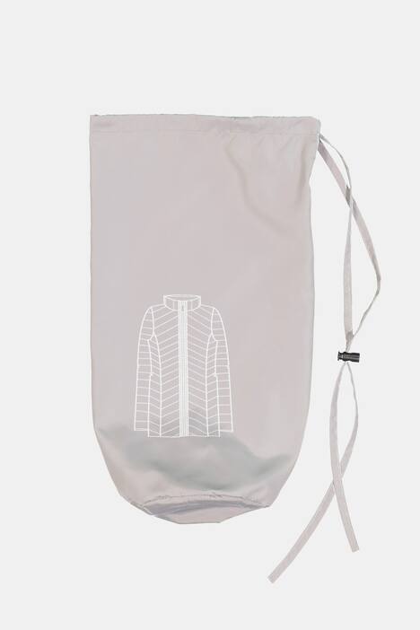 Steppjacke mit Beutel, Stehkragen, leichte Qualität