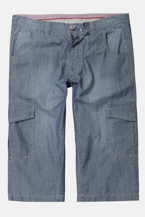 Cargo-Bermuda, 3/4-Länge, leichte Jeans-Qualität