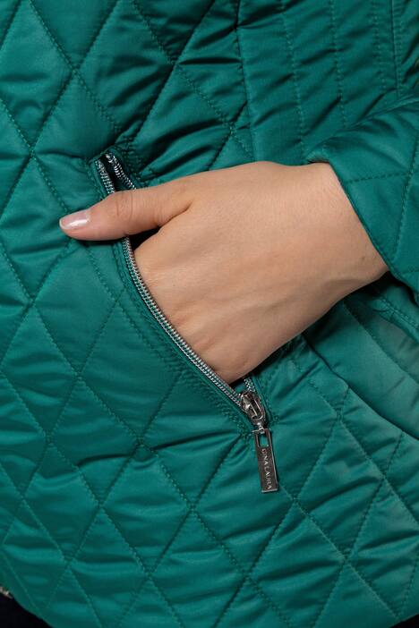 Steppjacke, Rhombenstepp, Stehkragen, leichte Qualität