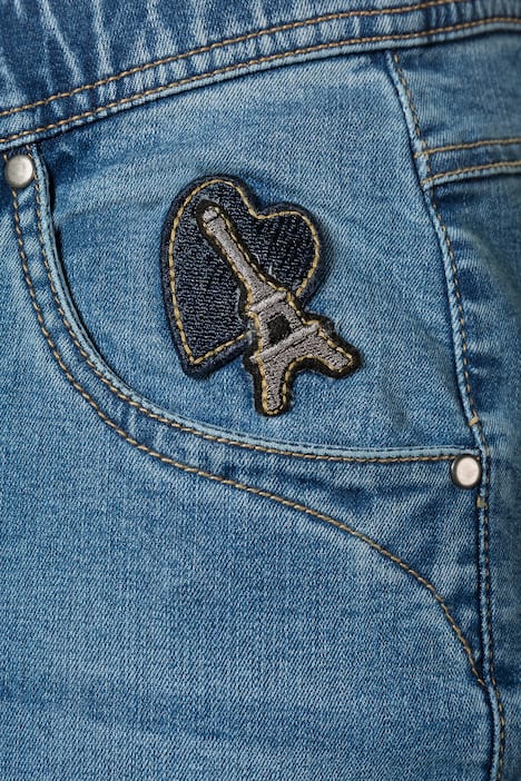 Eiffel Tower Patch Stretch Sammy Fit Jeans