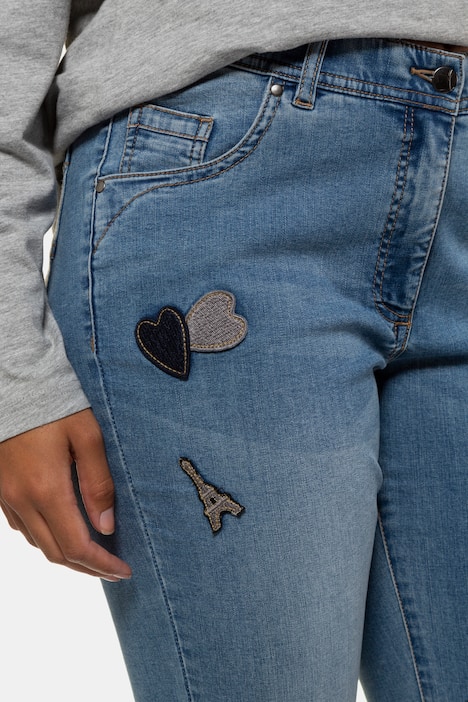 Eiffel Tower Patch Stretch Sammy Fit Jeans