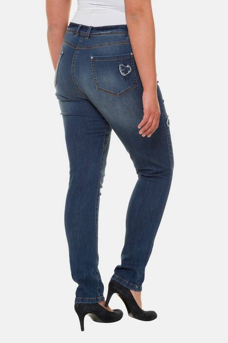 Curvy-Jeans, Ziernähte, 5-Pocket-Form, Gürtelschlaufen