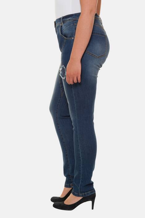 Curvy-Jeans, Ziernähte, 5-Pocket-Form, Gürtelschlaufen