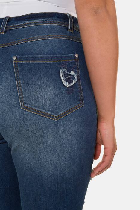 Curvy-Jeans, Ziernähte, 5-Pocket-Form, Gürtelschlaufen