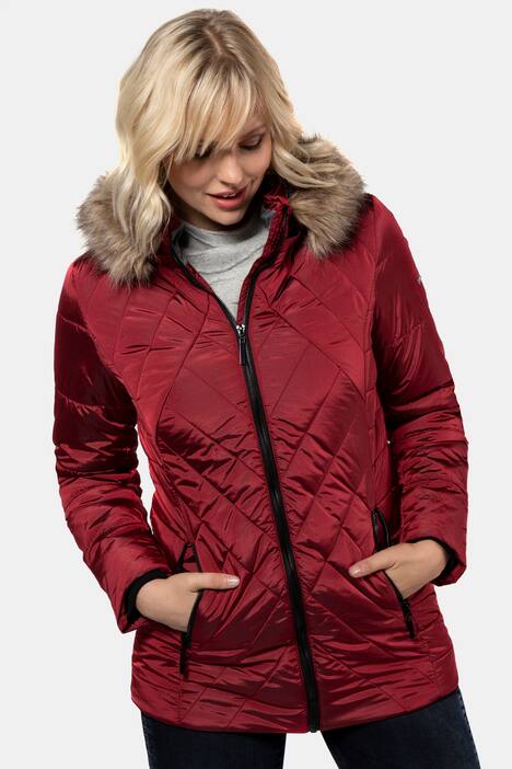 Steppjacke, Steppmix, Webfell abnehmbar, Langarm