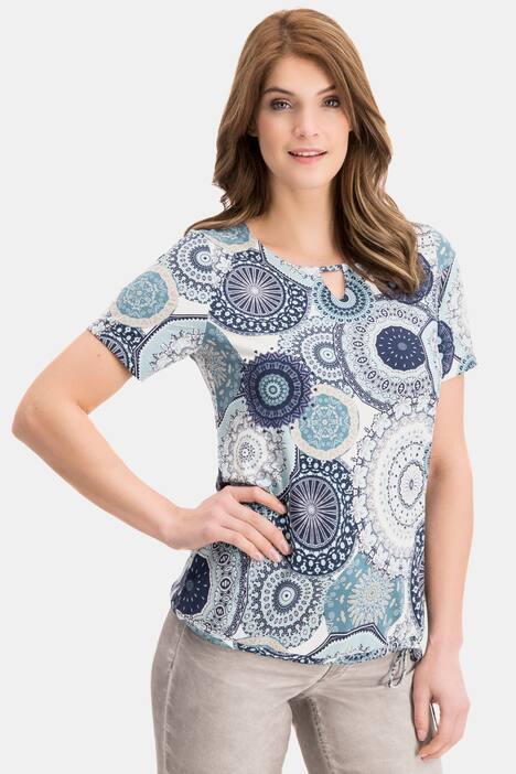Shirt, Ornamente, Tunikaausschnitt, Bindeband