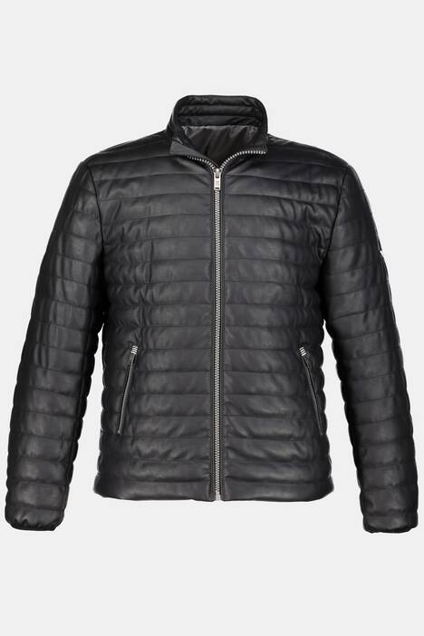 Steppjacke in Lederoptik
