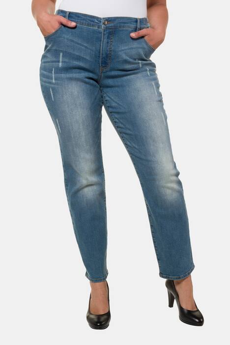 Fashionable Pre-washed Boyfriend Stretch Jeans