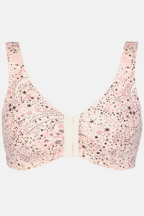 Bustier, 2er-Pack, Sternenmuster/uni, C/D-Cup