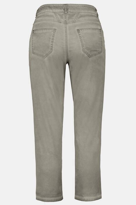 7/8-Hose Tina, Ölfärbung, gerade Form, Spitze