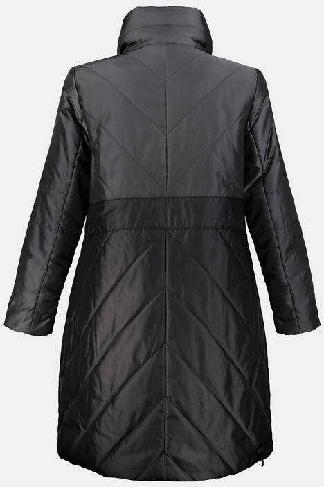 Steppmantel, Kapuzenkragen, 2-Wege-Zipper, selection