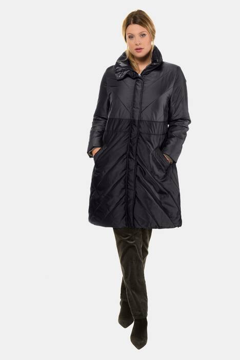 Steppmantel, Kapuzenkragen, 2-Wege-Zipper, selection
