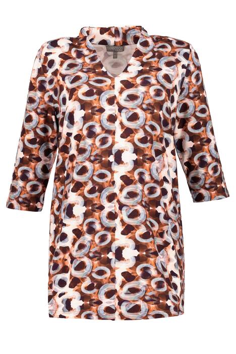 Shirt, A-lijn, Op-Art dessin, 3/4 mouwen